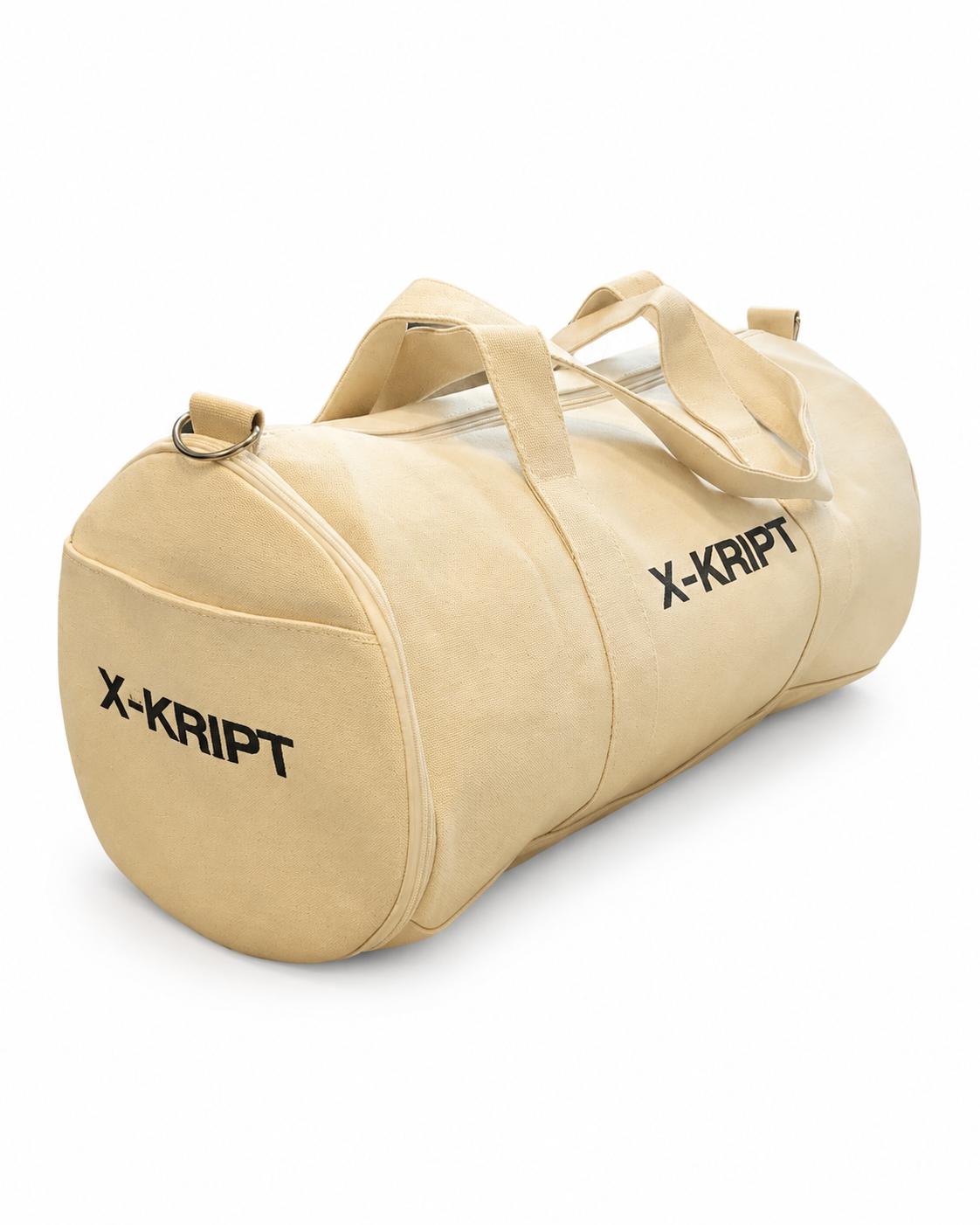 X-KRIPT Canvas Cylinder Bag - Shoe Compartment