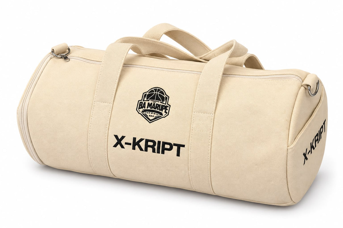 BA MARUPE Canvas Cylinder Bag - Shoe Compartment